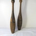 Antique INDIAN PiNS JUGGLING CLUBS Primitive Rustic Wood Vintage Exercise