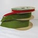 Vintage Velvet Ribbon Set/3 Red Green Retro Holiday Spooled