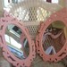 Shabby chic, baroque, boudoir wood cottage chic,Wedding, Nursery baby girl, Wedding prop, shabby, cottage chic wood mirror