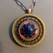 Vintage Button Necklace, Bohemian Star