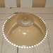 Vintage 11" Ceiling Light GLASS SHADE Off White