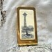 Barlow Scrimshaw SPACE NEEDLE Money Clip SEATTLE Whale Vintage