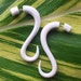 COBRA Snake Earrings - Natural Fake Gauges - Hand Carved Organic White Bone