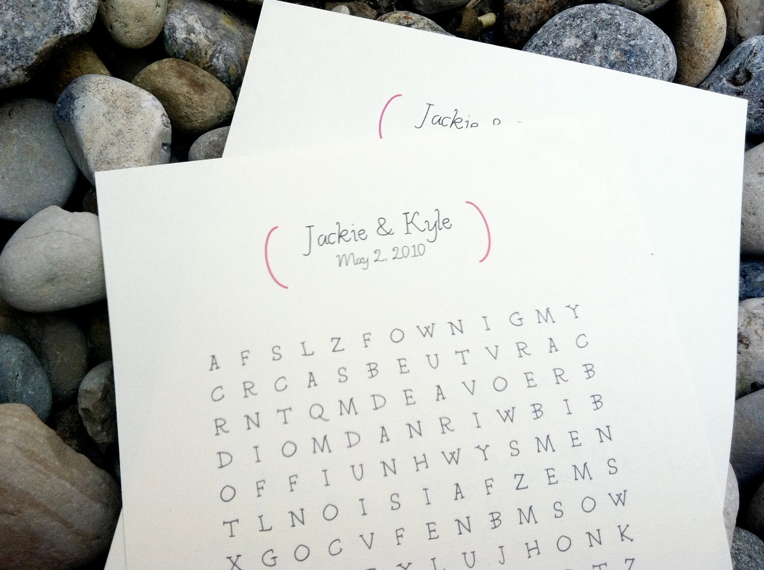 Custom Word Search Puzzle Perfect for wedding by KreativeCupcake