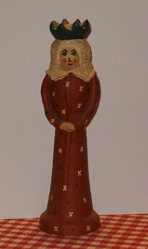 Vintage Statue of Liberty Paper Mache Wood Folk Art