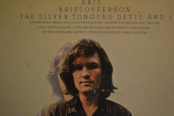 Items similar to Kris Kristofferson-The Silver Tongued Devil and I-LP ...