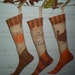 Primitive Grubby Thanksgiving Stocking Trio