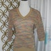 Vintage 1970s Mod Sweater-V-Neck Dolman Sleeve Sweater- Its Pure Gould Brand