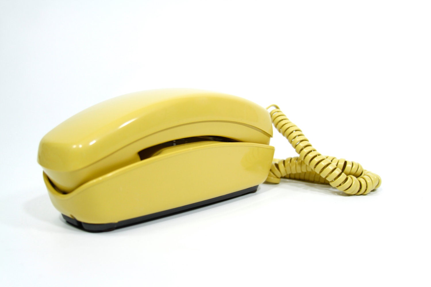 trim line Trimline Telephone Yellow Happy