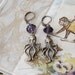 Cthulhu Monster Book Geek Girl Earrings