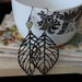 In the Woods Leaf Fairy Tale Book Geek Girl Earrings