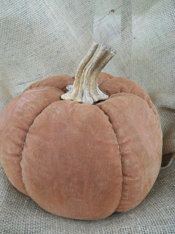 Primitive Pumpkin with real pumpkin stem