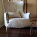 French Toile Upholstered Chair