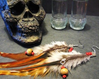 Feather Earrings -Tribal inspired