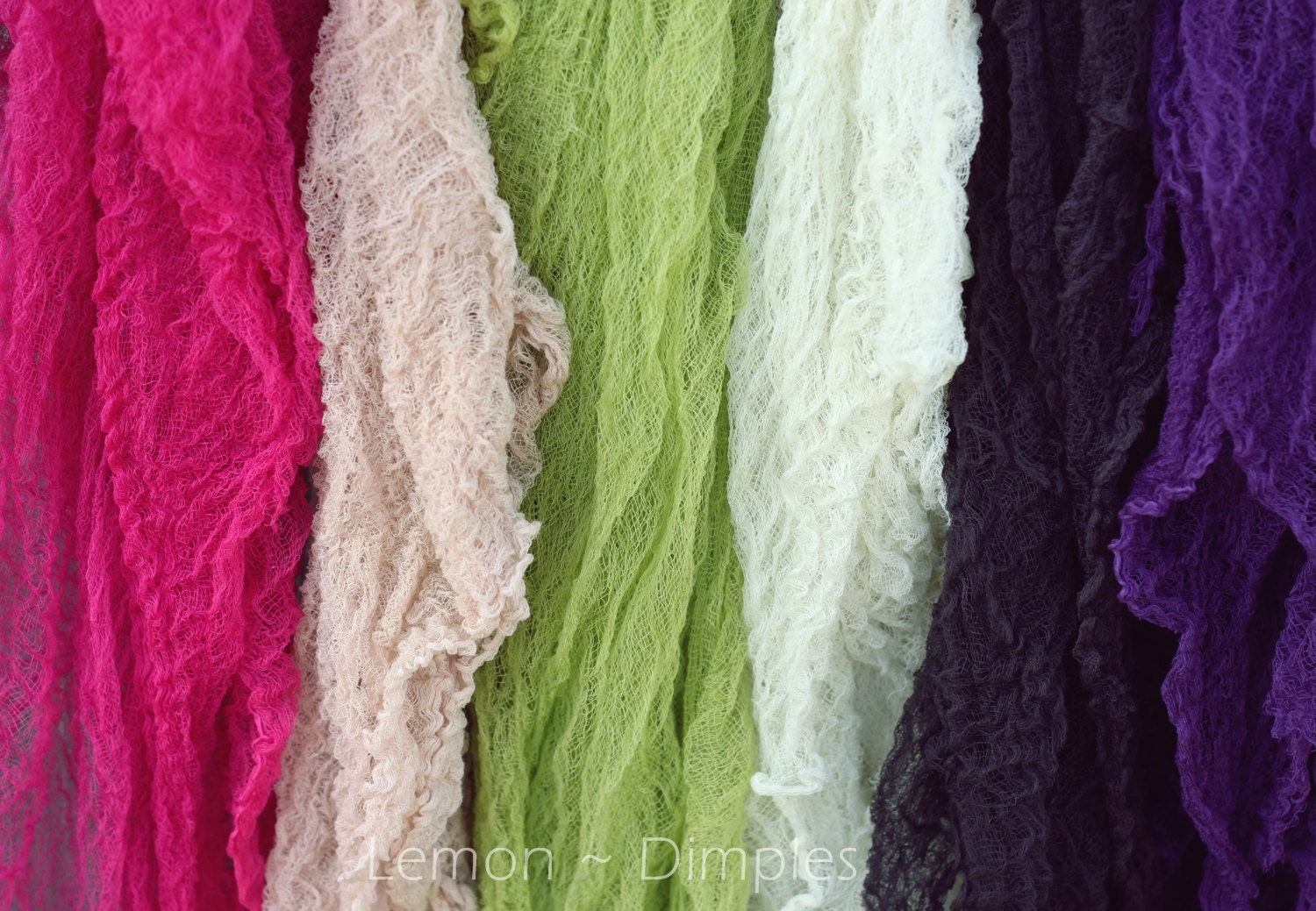 Cheesecloth Wrap/ Gauze Wrap in any color.. Great by LemonDimples