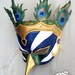 Queen of the Greek Pantheon, Hera Peacock Leather Mask
