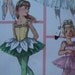 vintage 1965 childs BALLET costume simplicity sewing pattern SIZE 6 tutu ballerina hat ruff retro TINY dancer uncut