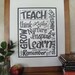 Teacher, Classroom, School, Artwork, Hand Lettered Sign