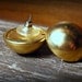 SALE VINTAGE : Gold Dome Posts