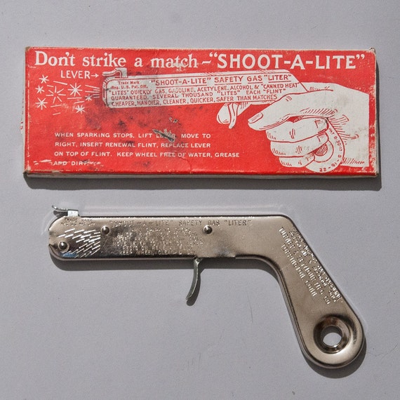 Antique ShootA Lite Igniter Gun in Original by LuminousWhatnots