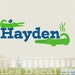 Alligator Gator Name Personalized Kids Vinyl Wall Decal Sticker