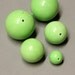 CLEARANCE - Chalk Green Turquoise - Round 16mm - Qty 1 - Lime Green - Ref 373