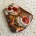 Birdseye Rhyolite designer cabochon Hand cut. 37 x 40 x 8 "big eyes"