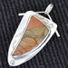Cherry Creek jasper pendant. Sterling silver. One of a kind. "desert sunset"