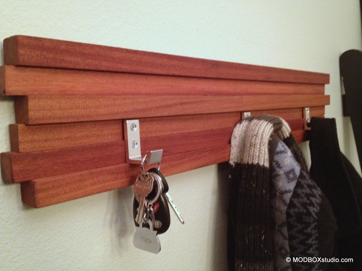 Coat Rack 4 Hook Key Hat Rack Minimalist Modern Wall Hanging