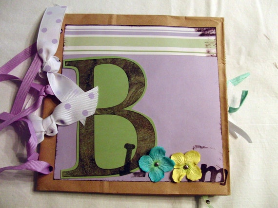Paper Bag Album - Blooming Premade Album