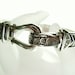 Vintage Rhinestone Bracelet - Buckle Silver 1990's