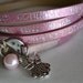 Humanity For All Metallic Leather Wrap Angel Charm Bracelet