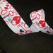 Valentines Day Heart Print Ribbon 7/8 inch 3 yards