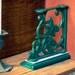 Vintage Green Metal Bookends