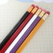your 6 six custom engraved pencil pack. your name or favorite phrase. left handed pencils available. write notes with style.