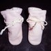 1960s Baby Booties - Pink TV Booties by Patee