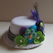 Peacock Explosion - Mini Top Hat - Ready to Ship