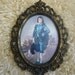 Vintage Italian Brass Frame of Blue Boy Made in Italy