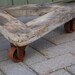 Headline: "Vintage Industrial Triangle on Castors makes super good Plant Stand"