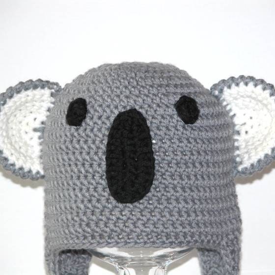 Crochet Animal Hat Pattern Kristoff the Koala Earflap