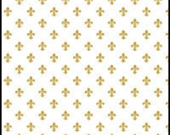 Gold Fleur de Lys Print Tissue Paper