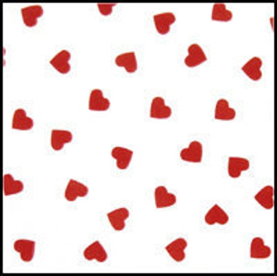 Download Red Heart Print Tissue Paper