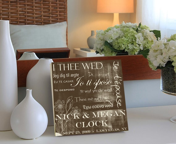 Personalized Wedding Gift, Wedding Vows, Anniversary Gift, Valentines ...