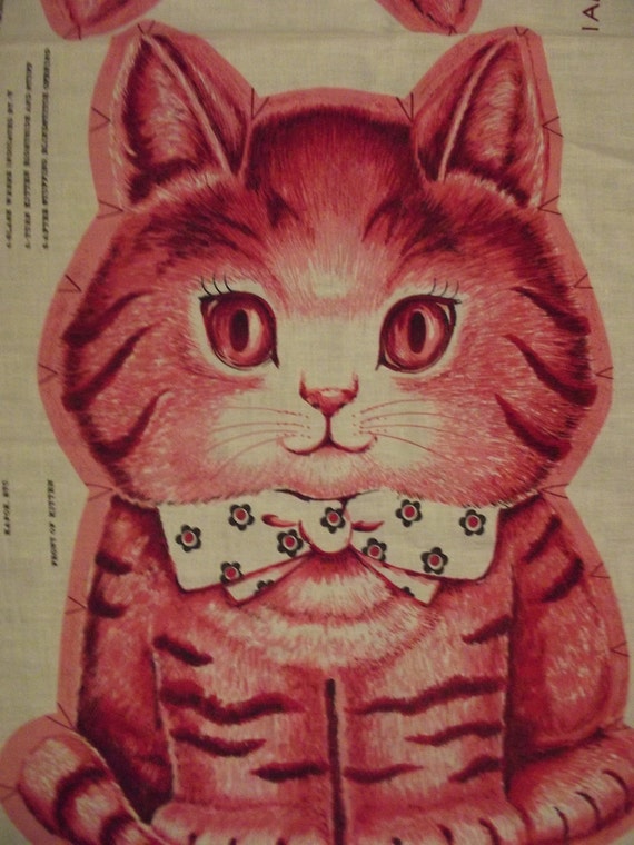 Fabric Craft Panels Animal Doll Pillows to Sew Lions Kittens