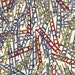 Howells Ladders Liberty print, multicoloured ladders Fat Eighth Liberty of London tana lawn
