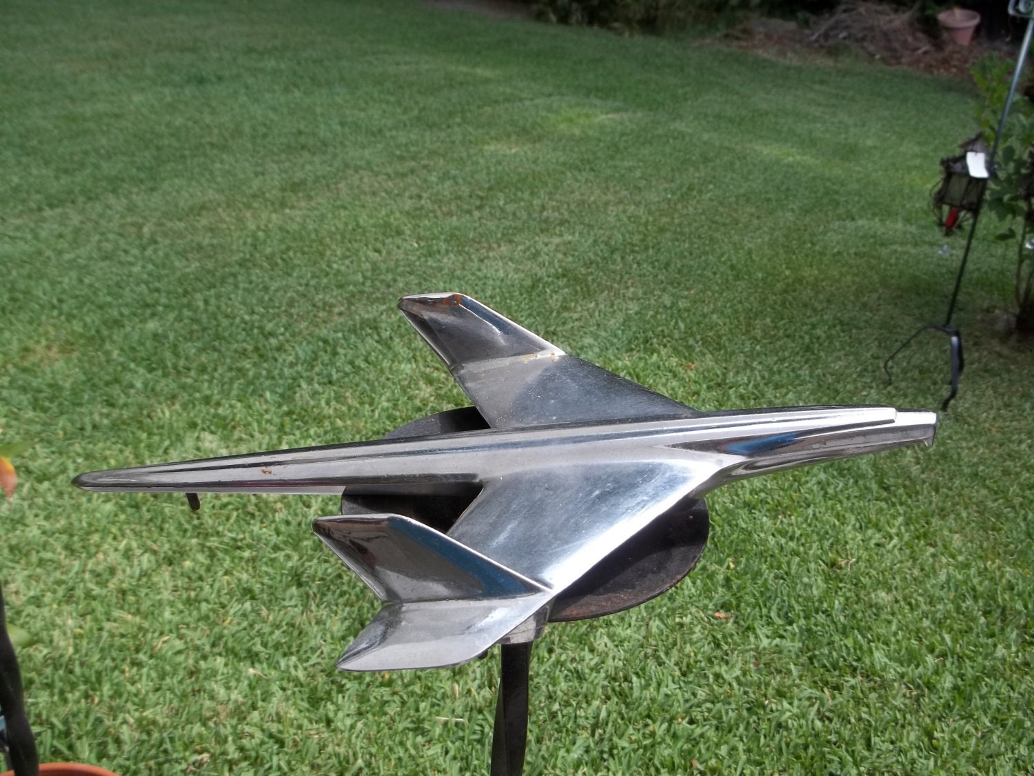 1950's Chevy Bel Air Hood Ornament Airplane Eagle