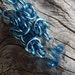 Byzantine Chainmaille Earrings Blue