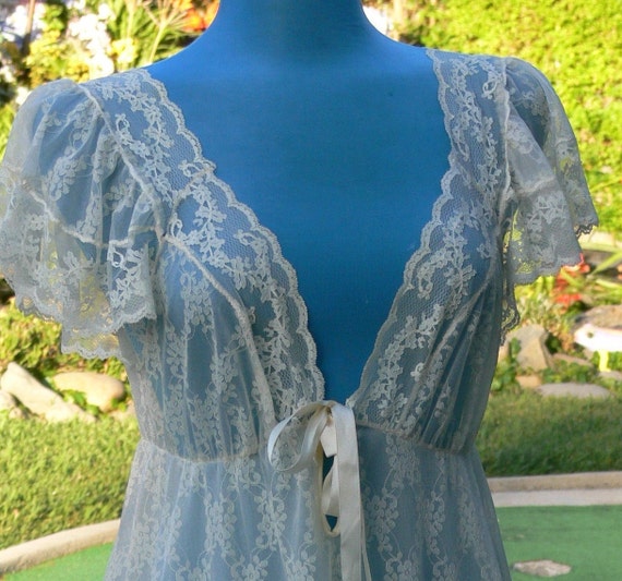 layered chiffon nightgown