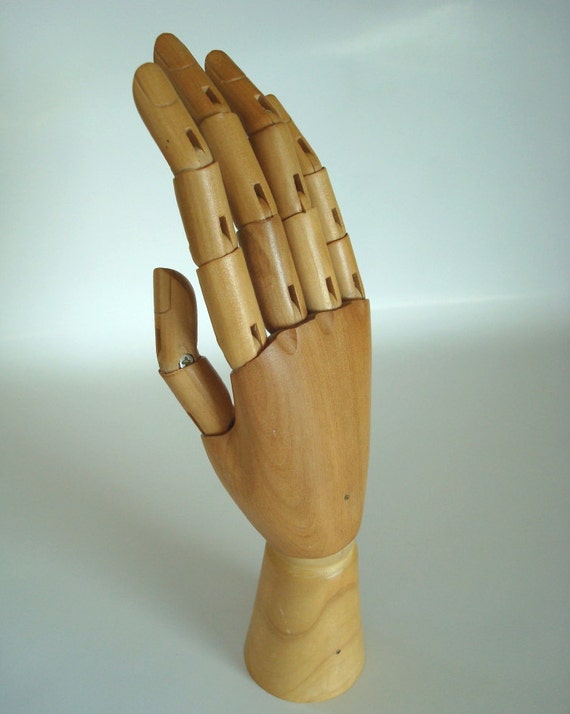 wooden hand drawing model