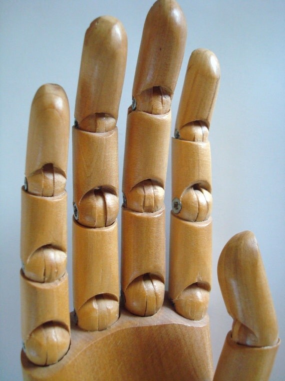 Articulated Wooden Hand Model